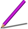+write+writing+utensile+pencil+with+shadow+purple+ clipart