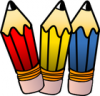 +write+writing+utensile+pencils+three+ clipart