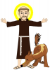 +famous+people+Saint+Francis+of+Assisi+ clipart