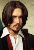 +famous+people+celebrity+actor+Johnny+Depp+wax+ clipart