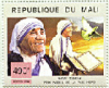 +famous+people+religious+nun+Mother+Teresa+stamp+ clipart