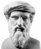 +famous+people+religious+Pythagoras+bust+ clipart