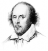 +famous+people+writer+author+history+Shakespeare+sketch+ clipart