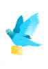 +animal+bird+pigeon+flying+delivering+message+ clipart