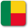 +flag+emblem+country+benin+square+shadow+ clipart