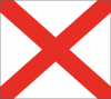 +flag+emblem+pennant+Alabama+ clipart