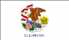 +flag+emblem+pennant+Illinois+ clipart
