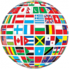 +flag+emblem+pennant+world+flags+globe+ clipart