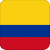 +flag+emblem+country+colombia+square+ clipart