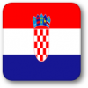 +flag+emblem+country+croatia+square+shadow+ clipart