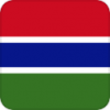 +flag+emblem+country+gambia+square+ clipart