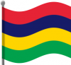 +flag+emblem+country+mauritius+flag+waving+ clipart