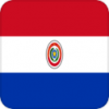 +flag+emblem+country+paraguay+square+ clipart