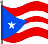 +flag+emblem+country+puerto+rico+flag+waving+ clipart