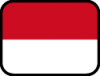 +flag+emblem+country+indonesia+outlined+ clipart