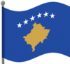 +flag+emblem+country+kosovo+flag+waving+ clipart