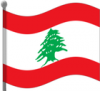 +flag+emblem+country+lebanon+flag+waving+ clipart