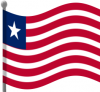 +flag+emblem+country+liberia+flag+waving+ clipart