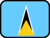 +flag+emblem+country+saint+lucia+outlined+ clipart