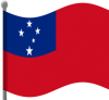 +flag+emblem+country+samoa+flag+waving+ clipart