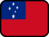 +flag+emblem+country+samoa+outlined+ clipart