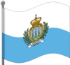 +flag+emblem+country+san+marino+flag+waving+ clipart