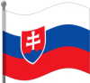 +flag+emblem+country+slovakia+flag+waving+ clipart