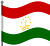 +flag+emblem+country+tajikistan+flag+waving+ clipart