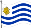 +flag+emblem+country+uruguay+flag+waving+ clipart