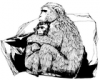 +animal+Macaque+drawing+ clipart