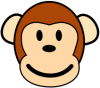 +animal+monkey+happy+ clipart