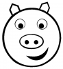 +animal+pig+smiley+ clipart