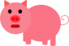 +animal+pink+pig+icon+ clipart