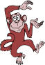 +animal+primate+dancing+monkey+ clipart