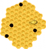 +bug+insect+bumblebee+bee+on+honeycomb+ clipart
