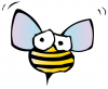 +bug+insect+bumblebee+bee+scared+ clipart
