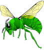 +bug+insect+bumblebee+green+hornet+ clipart