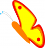 +bug+insect+flying+butterfly+flying+yellow+ clipart