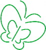 +bug+insect+flying+butterfly+outline+green+ clipart