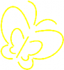 +bug+insect+flying+butterfly+outline+yellow+ clipart