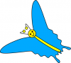 +bug+insect+flying+butterfly+smiling+blue+ clipart