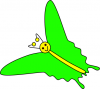 +bug+insect+flying+butterfly+smiling+green+ clipart