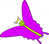 +bug+insect+flying+butterfly+smiling+purple+ clipart