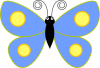 +bug+insect+flying+butterfly+spotted+wings+blue+ clipart
