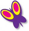 +bug+insect+flying+floating+purple+butterfly+ clipart