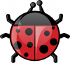+bug+insect+pest+Lady+Bug+glossy+ clipart