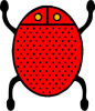 +bug+insect+pest+ladybug+stylized+ clipart