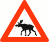 +animal+Norwegian+elk+warning+ clipart