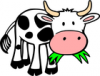 +animal+farm+livestock+cow+munching+grass+ clipart