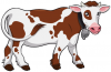 +animal+farm+livestock+cow+w+bell+ clipart